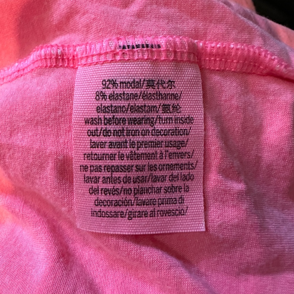 PINK Victoria's Secret Hot Pink Oversized Racerback Super Soft Tank Top Small S - Picture 14 of 15